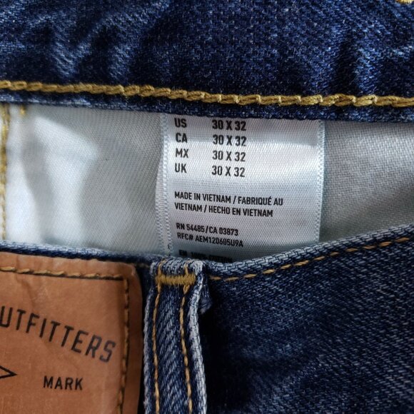 American Eagle Slim Straight Jeans Men's Size 30x32 - Picture 6 of 8